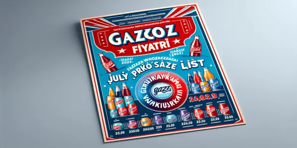 Gazoz 2025 Temmuz Toptan Fiyat Listesi
