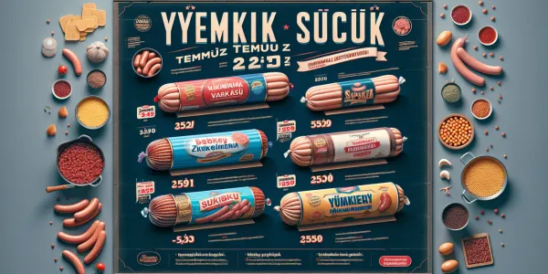 Yemeklik Sucuk Temmuz 2025 Güncel Fiyat Listesi