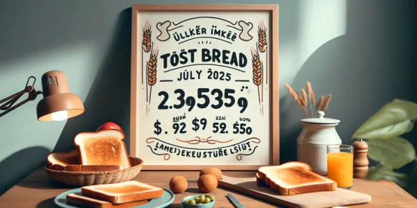 Tost Ekmeği 2025 Temmuz Güncel Fiyat Listesi